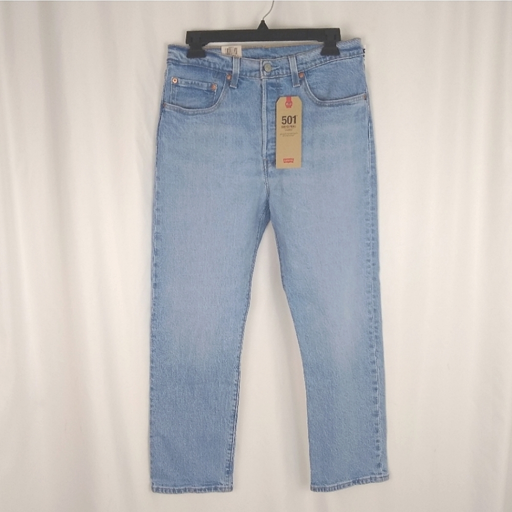 NEW Levi's 501 Original High Rise Cropped Jeans - Picture 9 of 10
